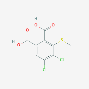 4,5-Dichloro-3-(methylsulfanyl)benzene-1,2-dicarboxylic acid