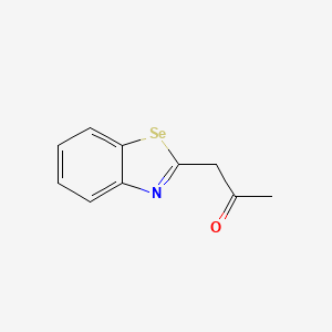 molecular formula C10H9NOSe B15452191 1-(1,3-Benzoselenazol-2-yl)propan-2-one CAS No. 62693-30-5