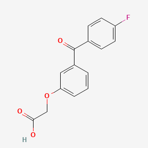 molecular formula C15H11FO4 B15452227 [3-(4-Fluorobenzoyl)phenoxy]acetic acid CAS No. 62809-99-8