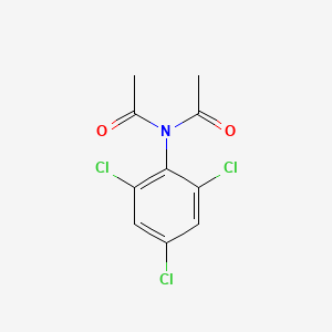 molecular formula C10H8Cl3NO2 B15452234 Acetamide, N-acetyl-N-(2,4,6-trichlorophenyl)- CAS No. 62715-81-5