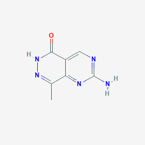 molecular formula C7H7N5O B15452237 2-Amino-8-methylpyrimido[4,5-d]pyridazin-5(6H)-one CAS No. 62327-85-9