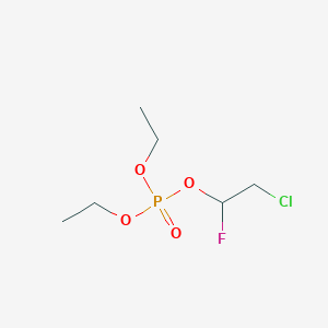 2-Chloro-1-fluoroethyl diethyl phosphate