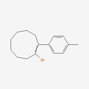 molecular formula C16H21Br B15452258 1-Bromo-2-(4-methylphenyl)cyclonon-1-ene CAS No. 62360-73-0