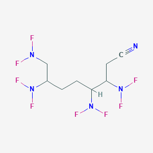 3,4,7,8-Tetrakis(difluoroamino)octanenitrile