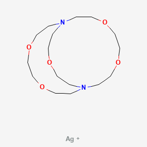molecular formula C16H32AgN2O5+ B15452283 Silver;4,7,13,16,21-pentaoxa-1,10-diazabicyclo[8.8.5]tricosane CAS No. 62751-48-8