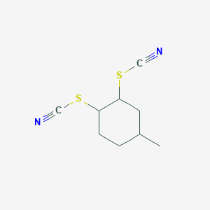 molecular formula C9H12N2S2 B15452287 (4-Methyl-2-thiocyanatocyclohexyl) thiocyanate CAS No. 62444-41-1