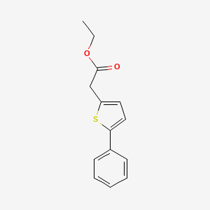 molecular formula C14H14O2S B15452301 Ethyl (5-phenylthiophen-2-yl)acetate CAS No. 62404-04-0