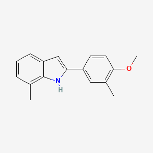 2-(4-Methoxy-3-methylphenyl)-7-methyl-1H-indole