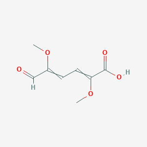 molecular formula C8H10O5 B15452352 2,5-Dimethoxy-6-oxohexa-2,4-dienoic acid CAS No. 62478-17-5