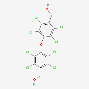 molecular formula C14H6Cl8O3 B15452355 [Oxybis(2,3,5,6-tetrachloro-4,1-phenylene)]dimethanol CAS No. 62584-52-5