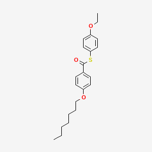 S-(4-Ethoxyphenyl) 4-(heptyloxy)benzene-1-carbothioate