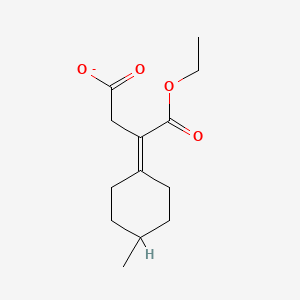 molecular formula C13H19O4- B15452386 4-Ethoxy-3-(4-methylcyclohexylidene)-4-oxobutanoate CAS No. 62359-80-2