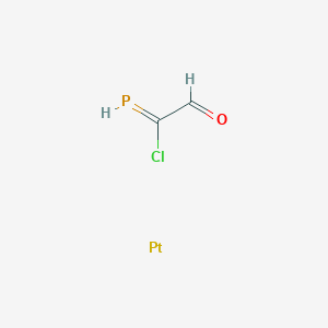 2-Chloro-2-phosphanylideneacetaldehyde;platinum