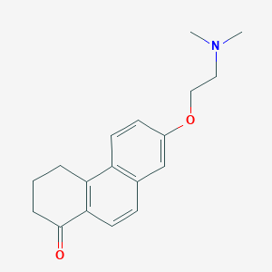 molecular formula C18H21NO2 B15452465 7-[2-(Dimethylamino)ethoxy]-3,4-dihydrophenanthren-1(2H)-one CAS No. 62324-73-6