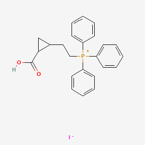 molecular formula C24H24IO2P B15452469 [2-(2-Carboxycyclopropyl)ethyl](triphenyl)phosphanium iodide CAS No. 62408-19-9