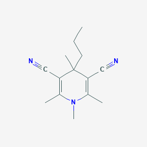 3,5-Pyridinedicarbonitrile, 1,4-dihydro-1,2,4,6-tetramethyl-4-propyl-