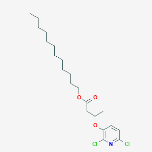 Dodecyl 3-[(2,6-dichloropyridin-3-YL)oxy]butanoate