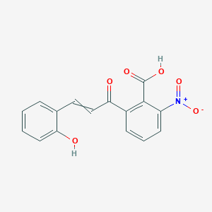 molecular formula C16H11NO6 B15452494 2-[3-(2-Hydroxyphenyl)acryloyl]-6-nitrobenzoic acid CAS No. 62490-53-3