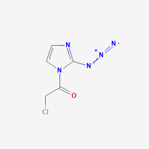 molecular formula C5H4ClN5O B15452495 1-(2-Azido-1H-imidazol-1-yl)-2-chloroethan-1-one CAS No. 62681-77-0