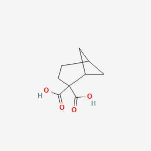 molecular formula C9H12O4 B15452523 Bicyclo[3.1.1]heptane-2,2-dicarboxylic acid CAS No. 62821-25-4