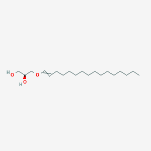 molecular formula C19H38O3 B15452534 (2S)-3-[(Hexadec-1-en-1-yl)oxy]propane-1,2-diol CAS No. 62504-57-8