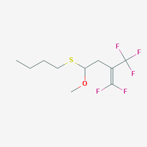 4-(Butylsulfanyl)-1,1-difluoro-4-methoxy-2-(trifluoromethyl)but-1-ene