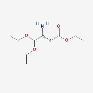 molecular formula C10H19NO4 B15452558 Ethyl 3-amino-4,4-diethoxybut-2-enoate CAS No. 62759-80-2