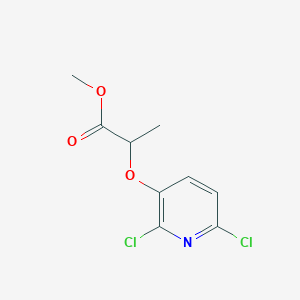 molecular formula C9H9Cl2NO3 B15452594 Methyl 2-[(2,6-dichloropyridin-3-yl)oxy]propanoate CAS No. 62804-69-7