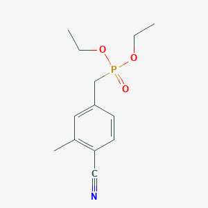 molecular formula C13H18NO3P B15452596 Diethyl [(4-cyano-3-methylphenyl)methyl]phosphonate CAS No. 62308-24-1