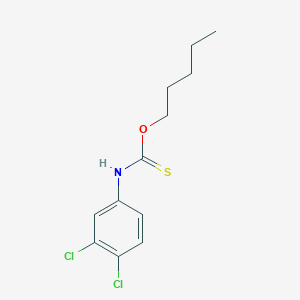 molecular formula C12H15Cl2NOS B15452611 O-Pentyl (3,4-dichlorophenyl)carbamothioate CAS No. 62603-76-3