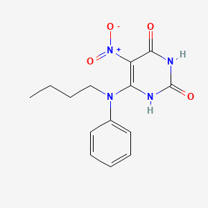 6-[Butyl(phenyl)amino]-5-nitropyrimidine-2,4(1H,3H)-dione