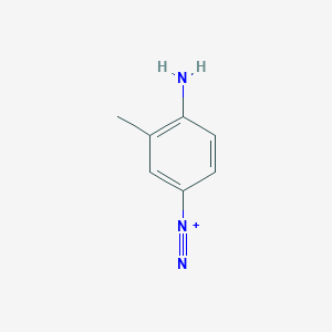 molecular formula C7H8N3+ B15452664 4-Amino-3-methylbenzene-1-diazonium CAS No. 62526-14-1