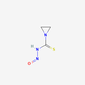 molecular formula C3H5N3OS B15452686 N-Nitroso-1-aziridinecarbothioamide CAS No. 62724-30-5