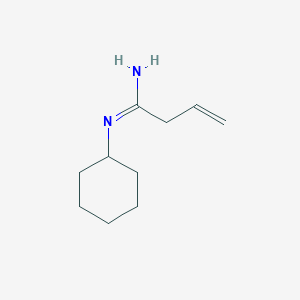 molecular formula C10H18N2 B15452697 (1E)-N'-Cyclohexylbut-3-enimidamide CAS No. 62490-37-3