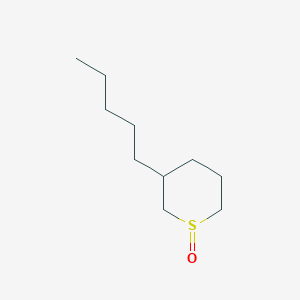 molecular formula C10H20OS B15452712 3-Pentyl-1lambda~4~-thian-1-one CAS No. 62290-30-6