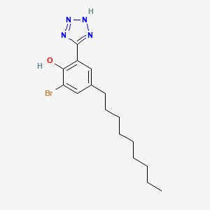 2-Bromo-6-(1,2-dihydro-5H-tetrazol-5-ylidene)-4-nonylcyclohexa-2,4-dien-1-one