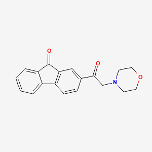 molecular formula C19H17NO3 B15452764 2-[(Morpholin-4-yl)acetyl]-9H-fluoren-9-one CAS No. 62245-20-9