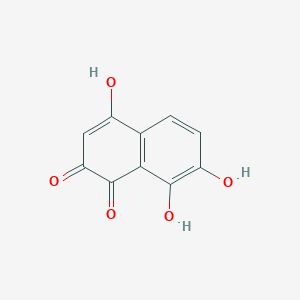 molecular formula C10H6O5 B15452765 4,7,8-Trihydroxynaphthalene-1,2-dione CAS No. 62345-12-4