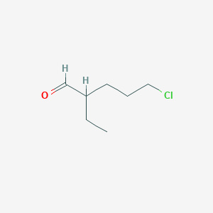 molecular formula C7H13ClO B15452778 5-Chloro-2-ethylpentanal CAS No. 62498-23-1