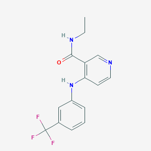 N-Ethyl-4-[3-(trifluoromethyl)anilino]pyridine-3-carboxamide