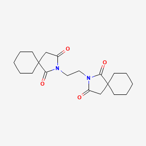 molecular formula C20H28N2O4 B15452799 2,2'-(Ethane-1,2-diyl)di(2-azaspiro[4.5]decane-1,3-dione) CAS No. 62550-96-3