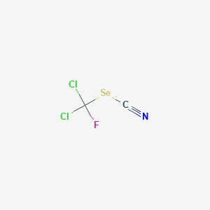 molecular formula C2Cl2FNSe B15452864 Dichloro(fluoro)methyl selenocyanate CAS No. 62287-10-9