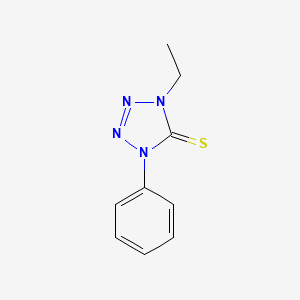 molecular formula C9H10N4S B15452867 1-Ethyl-4-phenyl-1,4-dihydro-5H-tetrazole-5-thione CAS No. 62638-97-5