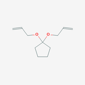 molecular formula C11H18O2 B15452869 1,1-Bis[(prop-2-en-1-yl)oxy]cyclopentane CAS No. 62322-44-5