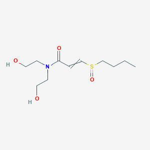 3-(Butane-1-sulfinyl)-N,N-bis(2-hydroxyethyl)prop-2-enamide