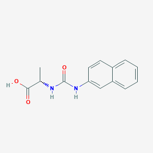 molecular formula C14H14N2O3 B15452920 N-[(Naphthalen-2-yl)carbamoyl]-L-alanine CAS No. 62535-41-5