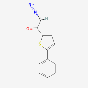 2-Diazonio-1-(5-phenylthiophen-2-yl)ethen-1-olate