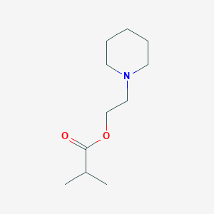 Propanoic acid, 2-methyl-, 2-(1-piperidinyl)ethyl ester