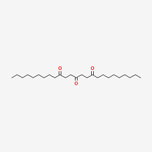 molecular formula C25H46O3 B15452945 Pentacosane-10,13,16-trione CAS No. 62619-56-1