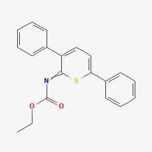 Ethyl (3,6-diphenyl-2H-thiopyran-2-ylidene)carbamate